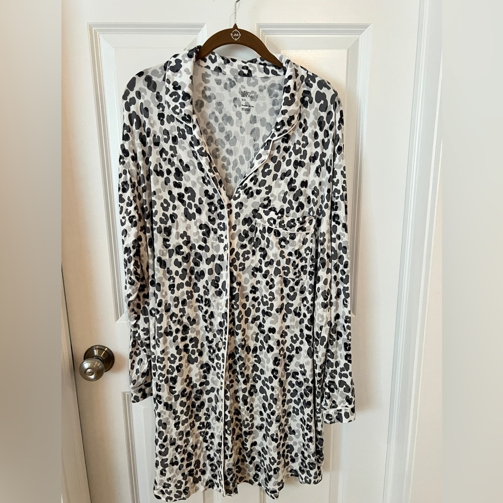 3 pairs Stars Above Target Leopard Print, Black and Navy Pajama Night shirts XXL